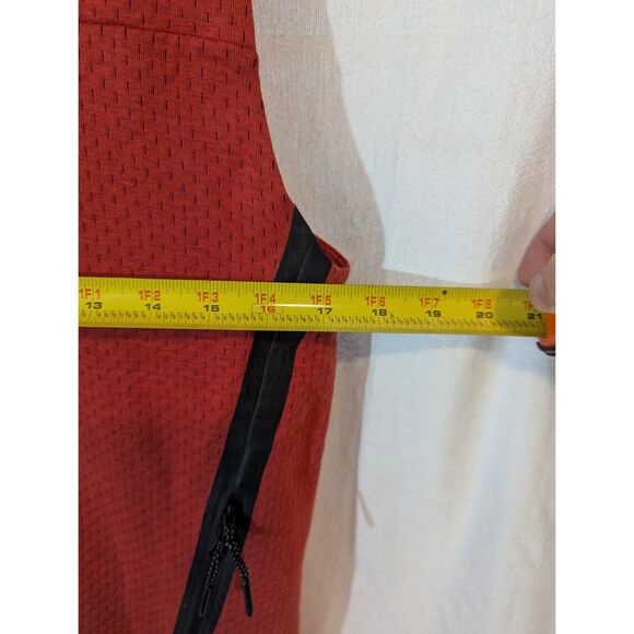 Nike Tech Fleece Hooded Vest - Women’s XL / Men’s S-M - Red Black 835105-602 - Picture 6 of 7